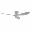 Lucande Ventilateur de plafond LED Kayu, blanc, DC, silencieux, Ø 132 cm^ Ventilateurs