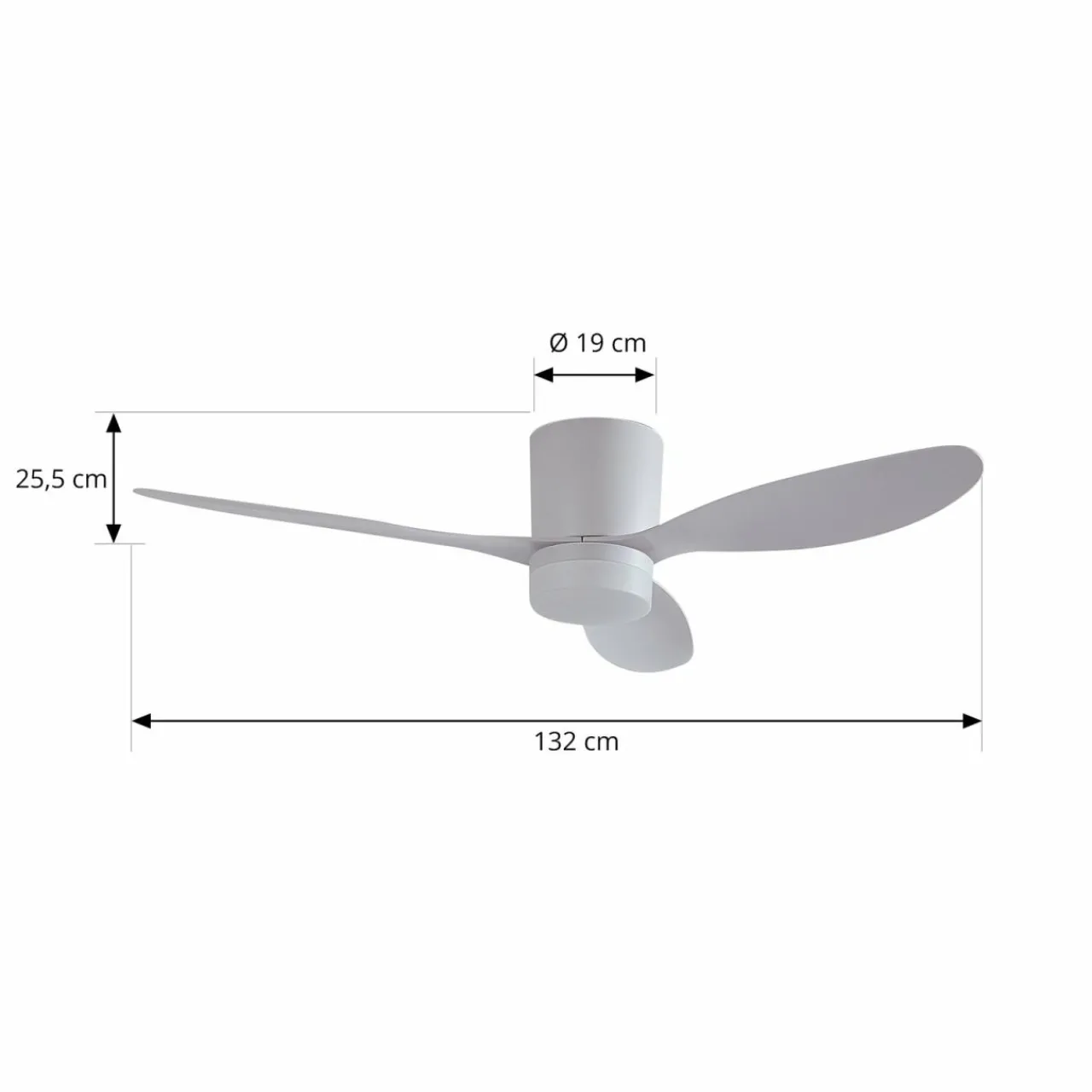 lucande_ventilateur_de_plafond_led_kayu_blanc_dc_silencieux___cm_2.webp Lucande Ventilateur de plafond LED Kayu, blanc, DC, silencieux, Ø 132 cm^ Ventilateurs