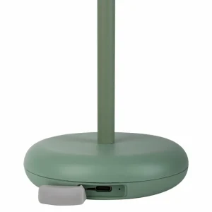 Näve Luminaire de terrasse rechargeable LED Pasi, menthe hauteur 26 cm métal^ Lampes Décoratives