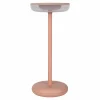 Näve Luminaire de terrasse rechargeable LED Pasi, rose hauteur 26 cm métal Touch^ Lampes Décoratives