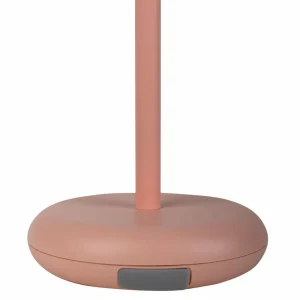Näve Luminaire de terrasse rechargeable LED Pasi, rose hauteur 26 cm métal Touch^ Lampes Décoratives