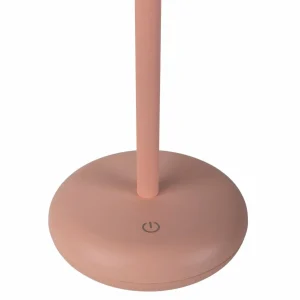 Näve Luminaire de terrasse rechargeable LED Pasi, rose hauteur 26 cm métal Touch^ Lampes Décoratives