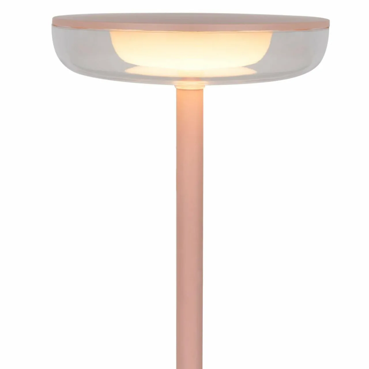 Näve Luminaire de terrasse rechargeable LED Pasi, rose hauteur 26 cm métal Touch^ Lampes Décoratives