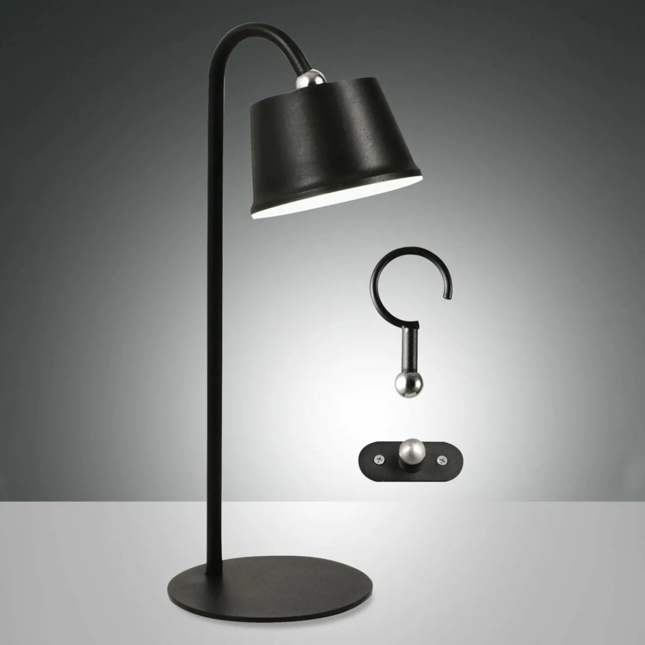 luminaire_led_rechargeable_armanda_noir_aimant_universel_ip_3.webp Fabas Luce Luminaire LED rechargeable Armanda, noir, aimant, universel, IP54^ Lampes Décoratives