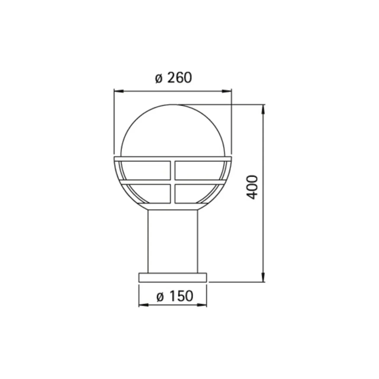 luminaire_pour_socle_blanc_avec_verre_opale_1.webp Albert Leuchten Luminaire pour socle blanc avec verre opale^ Potelets Extérieurs