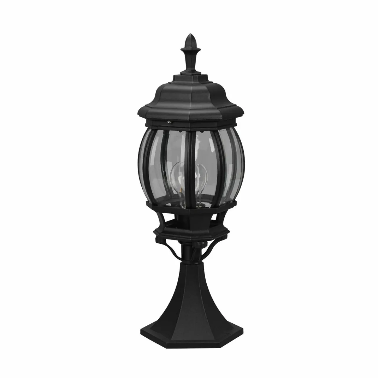 luminaire_pour_socle_elvo_noir_mat_hauteur__cm_aluminium_0.webp Trio Lighting Luminaire pour socle Elvo, noir mat, hauteur 49 cm, aluminium^ Potelets Extérieurs