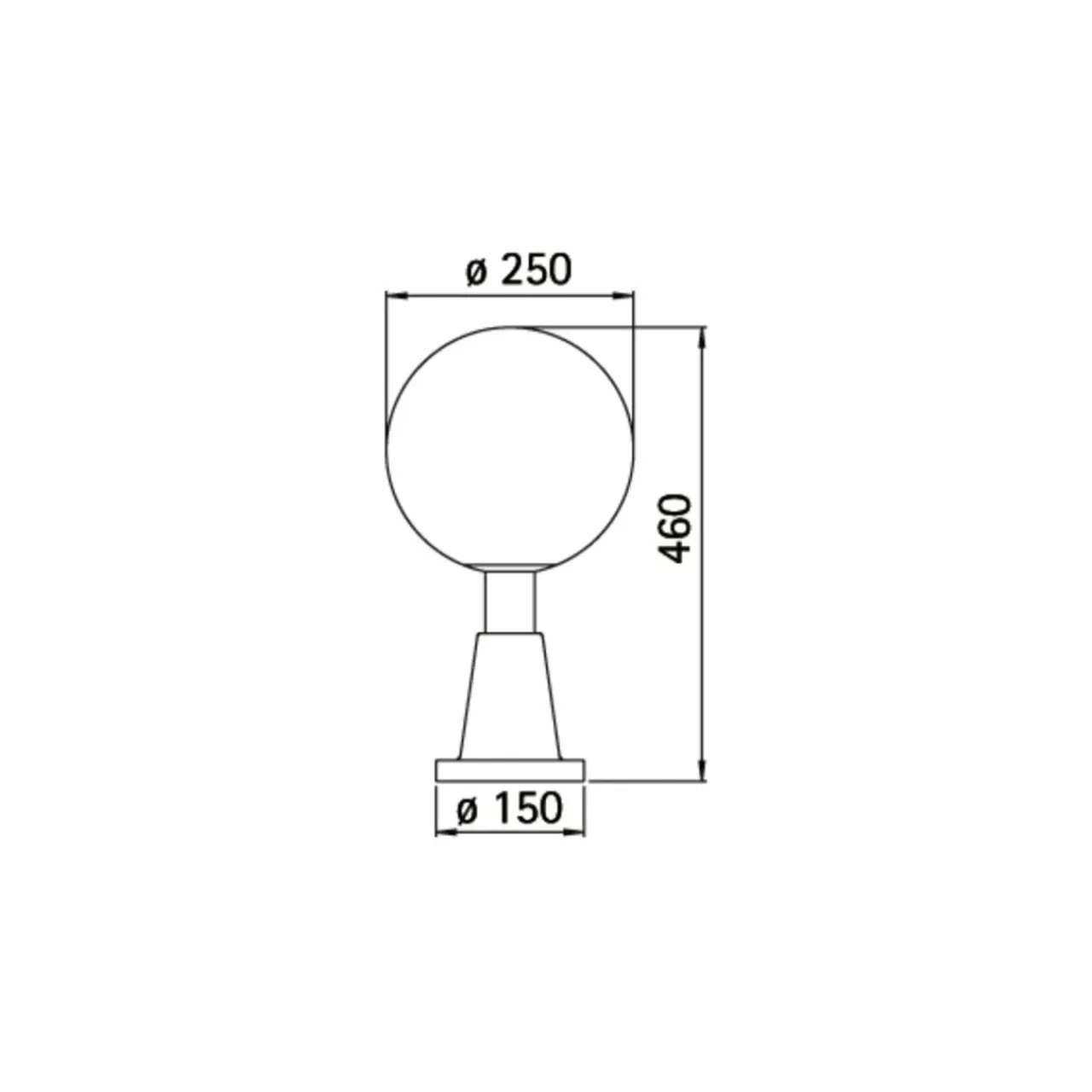 luminaire_pour_socle_en_cristal_noir_1.webp Albert Leuchten Luminaire pour socle en cristal noir^ Potelets Extérieurs