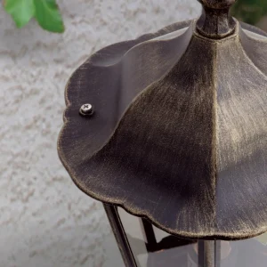 ORION Luminaire pour socle Fabio noir-doré^ Potelets Extérieurs