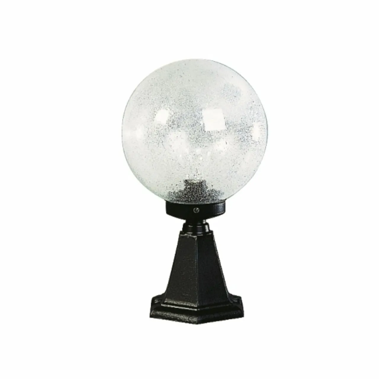 luminaire_pour_socle_i_en_verre__bulles_noir_0.webp Albert Leuchten Luminaire pour socle I en verre à bulles noir^ Potelets Extérieurs
