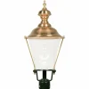 K.S. Verlichting Luminaire pour socle K4B avec cuivre, vert^ Potelets Extérieurs