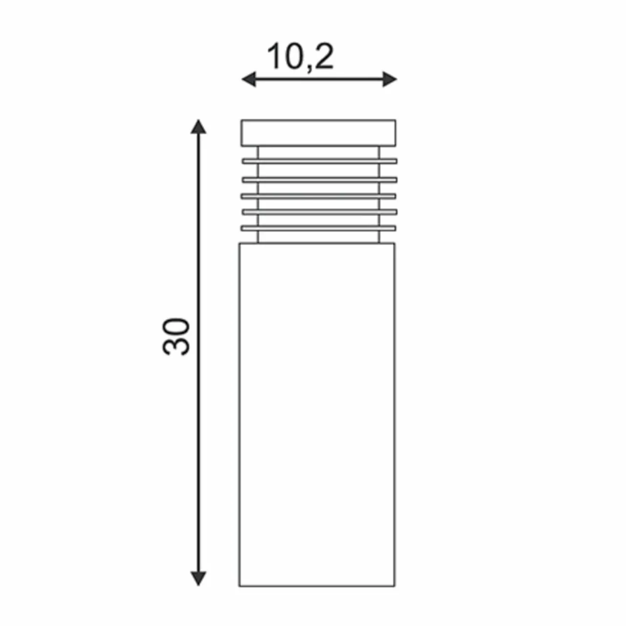 luminaire_pour_socle_lanc_vap_slim__1.webp SLV Luminaire pour socle élancé VAP SLIM 30^ Potelets Extérieurs