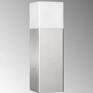 LCD Luminaire pour socle élégant Linus inox^ Potelets Extérieurs