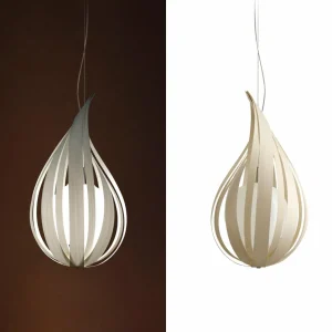 LZF LAMPS LZF Raindrop medium suspension, ivoire^ Luminaires Durables