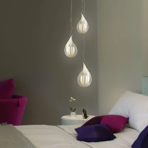 LZF LAMPS LZF Raindrop medium suspension, ivoire^ Luminaires Durables