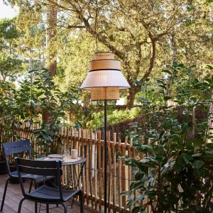 MARKET SET Singapour lampadaire, sable/miel^ Luminaires De Terrasse