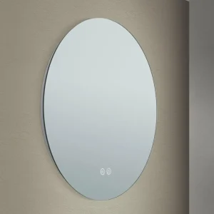 ORION Miroir LED Focus, Ø 45 cm, CCT, antibuée, variateur tactile^ Meubles & Aménagements