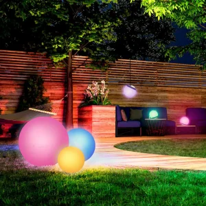 tint Müller Licht Calluna Solar, CCT, RVB, Ø 25 cm^ Lampes Décoratives