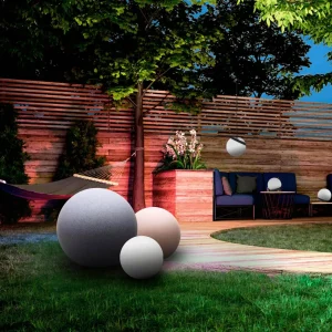 tint Müller Licht Calluna Solar, CCT, RVB, Ø 25 cm^ Lampes Décoratives
