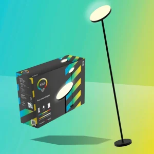 tint Müller Licht Lampadaire à éclairage indirect LED Pavo, RVB, CCT, métal^ Lampadaires Connectés