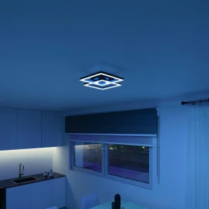 tint Müller Licht Plafonnier LED Cano, RVB, CCT, noir^ Plafonniers Connectés