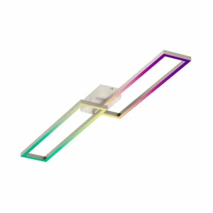 tint Müller Licht Plafonnier LED Ciso, RVB, CCT, argenté^ Plafonniers Connectés