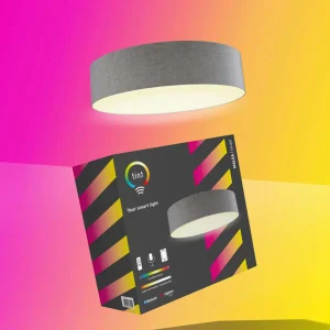 tint Müller Licht Plafonnier LED Malea, RVB, CCT, taupe^ Plafonniers Connectés