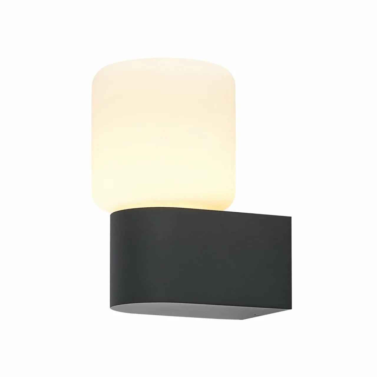 molto_luce_applique_dextrieur_lanu_flat_noir_aluminiumverre_1.webp Molto Luce applique d'extérieur Lanu Flat, noir, aluminium/verre^ Appliques Murales Extérieures