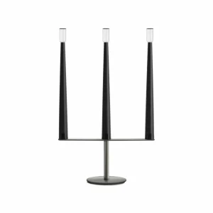 NEMO Lampe à poser LED rechargeable Sorrento, noir, 3 lampes, USB^ Lampes Décoratives