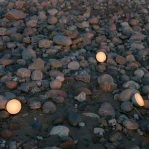 New Works Sphere luminaire LED rechargeable IP67 warm grey^ Lampes Décoratives