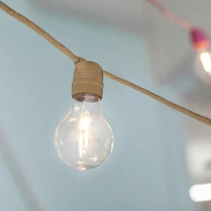 Newgarden Allegra guirlande solaire LED câble jute^ Lampes Décoratives