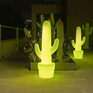 Newgarden Cactus lampe sur pied, vert citron^ Lumière De Noël