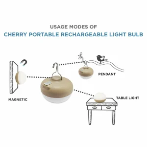 Newgarden Cherry lampe décorative LED beige/blanc^ Lampes Décoratives