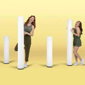 Newgarden Fity Borne lumineuse 100 cm, 6.000 K^ Bornes Éclairage Extérieur