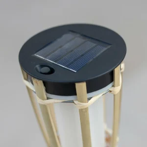 Newgarden Hiama Torche de jardin solaire à LED en bambou^ Lampes Décoratives