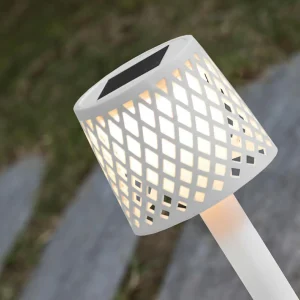 Newgarden lampe solaire LED Gretita, blanc, piquet de terre, set de 4^ Lampes Décoratives