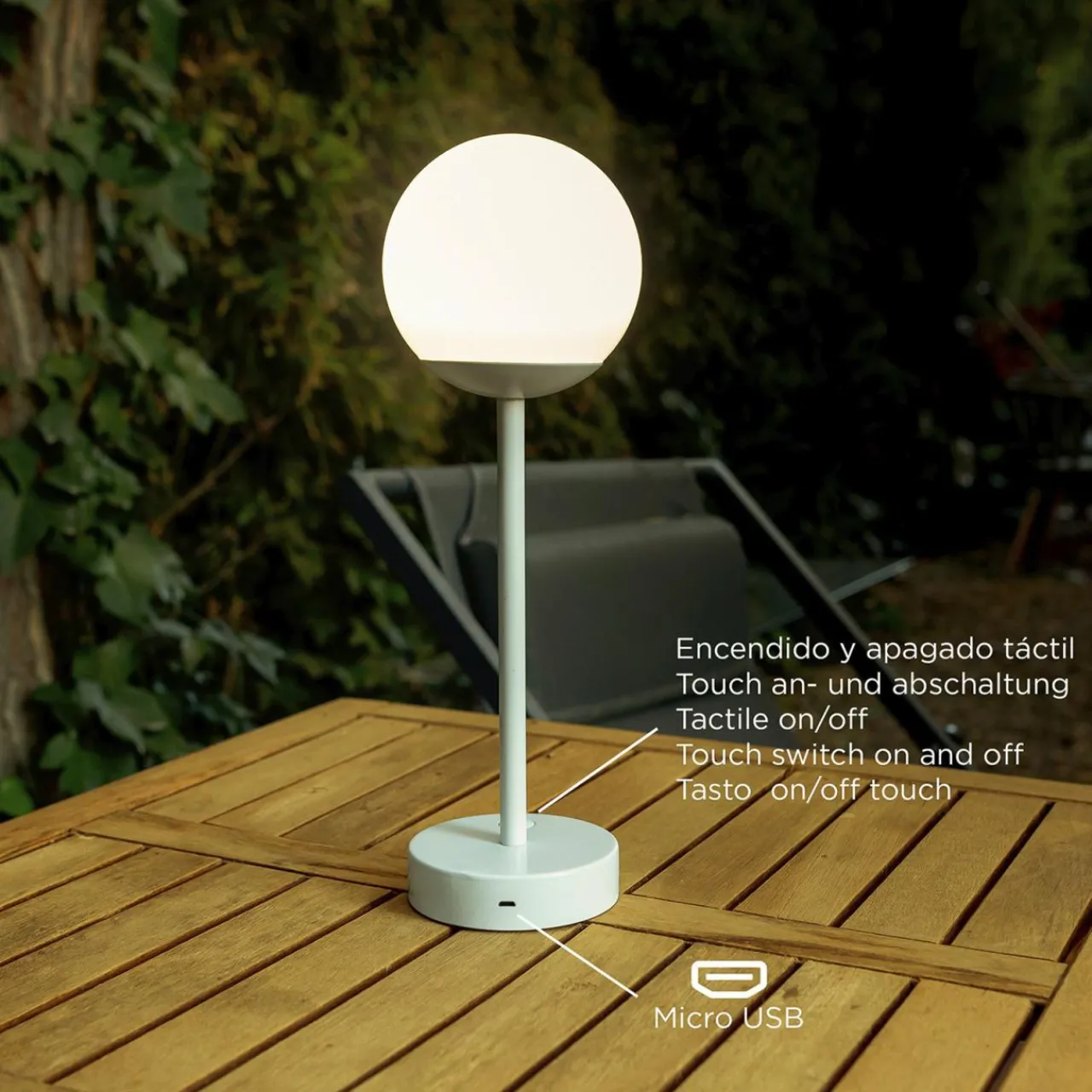Newgarden Norai Slim lampe de table LED, or rose^ Lampes Décoratives