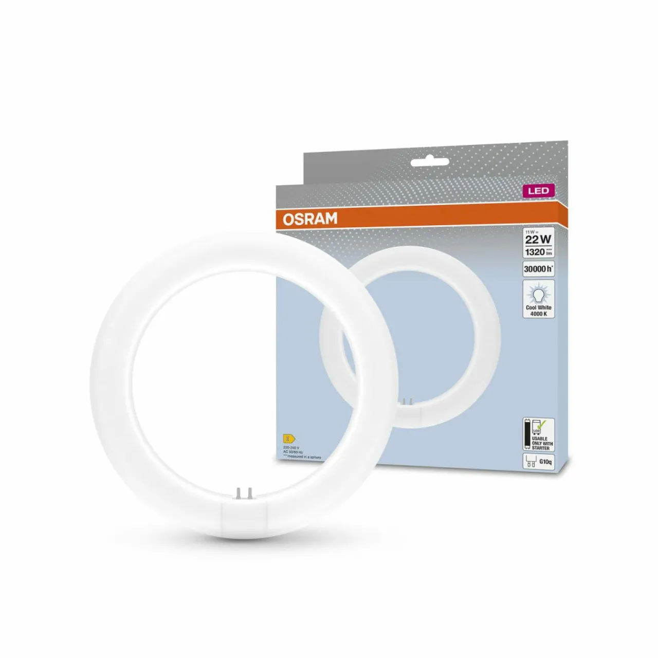 osram_substitube_led_gq_t_c_em_w_cm__1-6.webp OSRAM SubstiTUBE LED G10q T9 C22 EM 11W 31,2cm 840^ Tubes Fluorescents