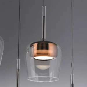 Q-Smart-Home Paul Neuhaus Suspension Smart LED Q-Kon cuivré Ø 21 cm^ Suspensions Connectées