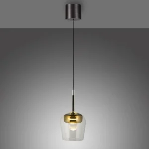 Q-Smart-Home Paul Neuhaus Suspension Smart LED Q-Kon doré Ø 21 cm^ Suspensions Connectées
