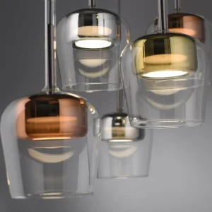 Q-Smart-Home Paul Neuhaus Suspension Smart LED Q-Kon multicolore à 5 lampes^ Suspensions Connectées