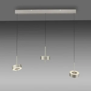 Q-Smart-Home Paul Neuhaus Suspension Smart LED Q-Rotate, aluminium 3 lampes^ Suspensions Connectées