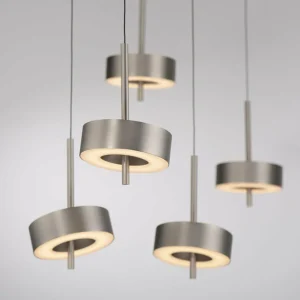 Q-Smart-Home Paul Neuhaus Suspension Smart LED Q-Rotate, aluminium 5 lampes^ Suspensions Connectées