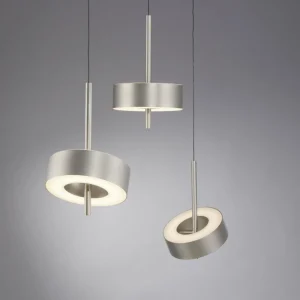 Q-Smart-Home Paul Neuhaus Suspension Smart LED Q-Rotate, aluminium 3 lampes^ Suspensions Connectées