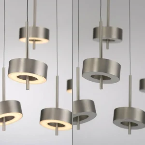 Q-Smart-Home Paul Neuhaus Suspension Smart LED Q-Rotate, aluminium 5 lampes^ Suspensions Connectées