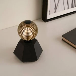 Pauleen Black Flare lampe déco béton noir^ Lampes Décoratives