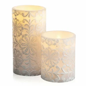 Pauleen Little Lilac Candle 2 bougies LED^ Lumière De Noël