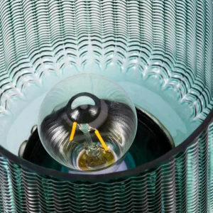 Pauleen Pretty Glamour E27-LED turquoise/laiton^ Lampes Décoratives
