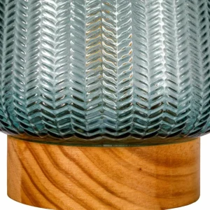 Pauleen Pretty Glamour LED E27 turquoise bois^ Lampes Décoratives