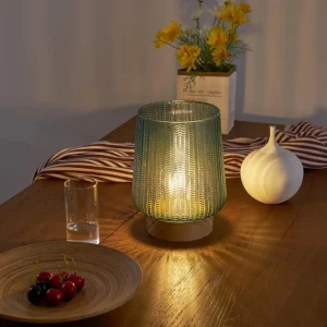 Pauleen Pretty Glamour LED E27 turquoise bois^ Lampes Décoratives