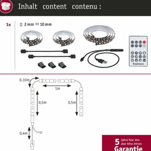 Paulmann EntertainLED Ruban LED RVB Set TV 55 pouces^ Lampes Décoratives
